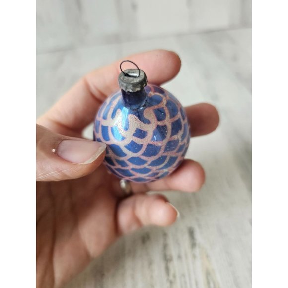 Unique vintage reflector ball mini ornament mermaid Xmas tree - Picture 6 of 10